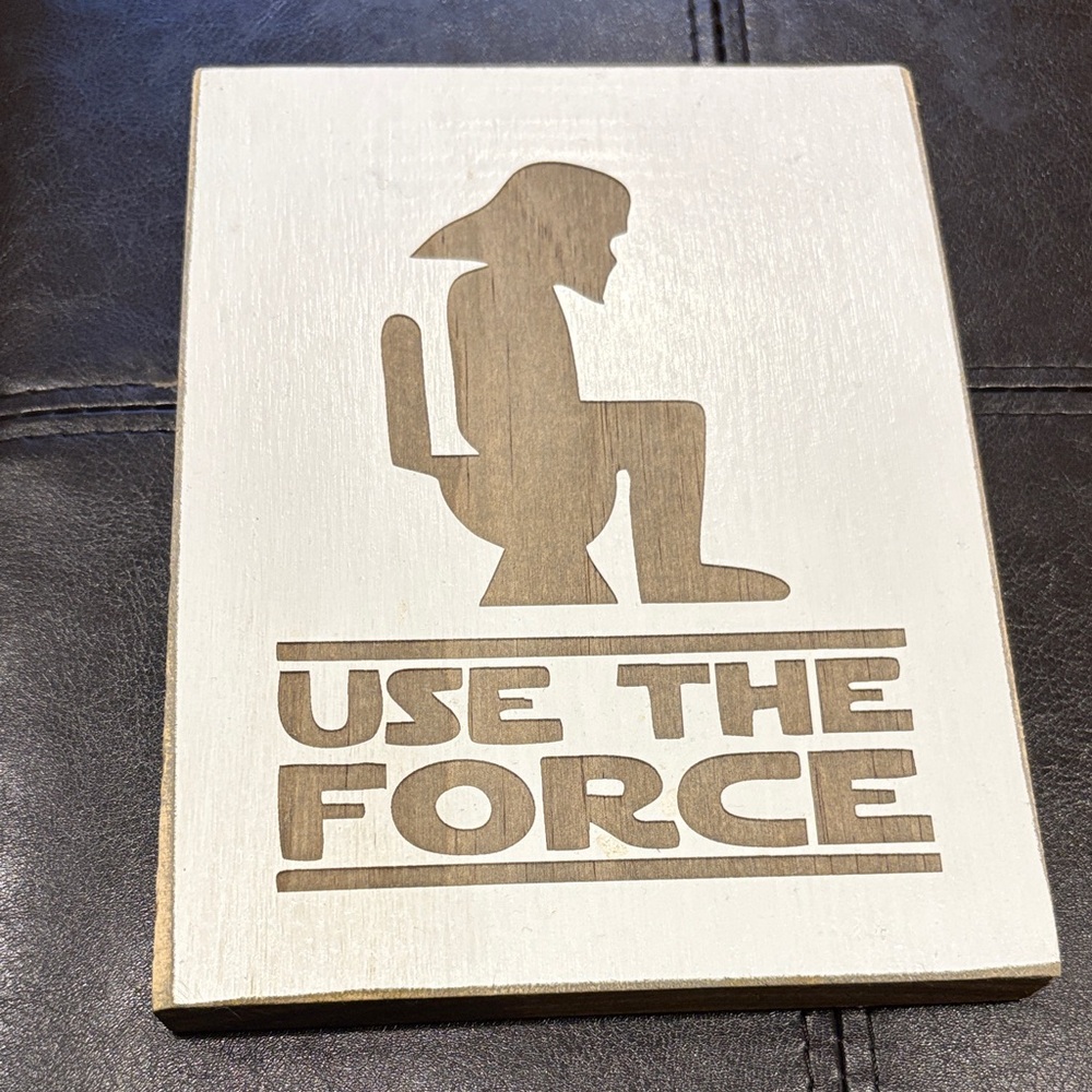 Humorous 'Use the Force' Wall Art